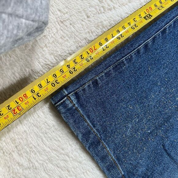 Vintage Y2K Cyber Generation Glitter Bootcut Flare Jeans - Picture 8 of 9